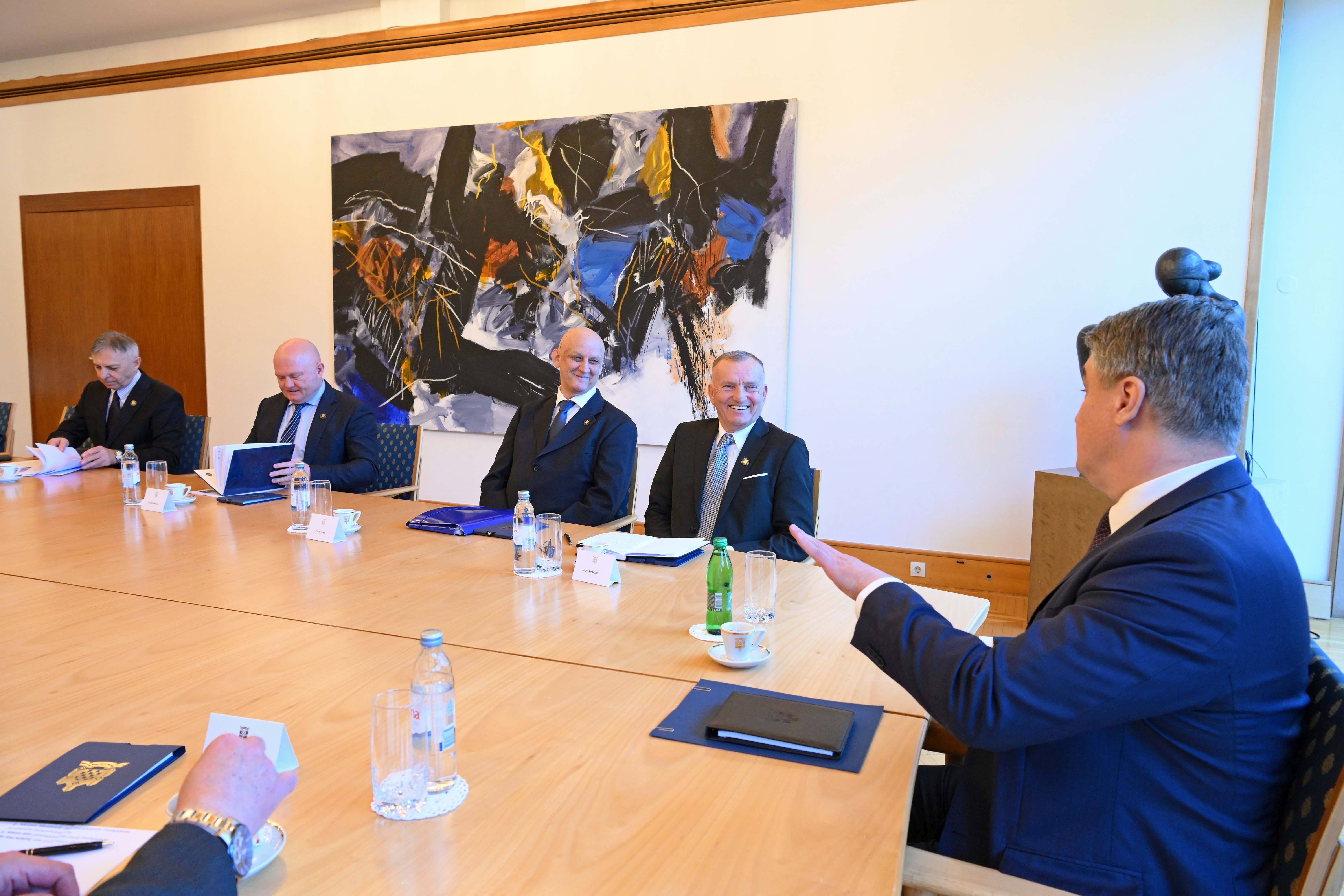 President Milanović Receives New Leadership of Croatian Generals 